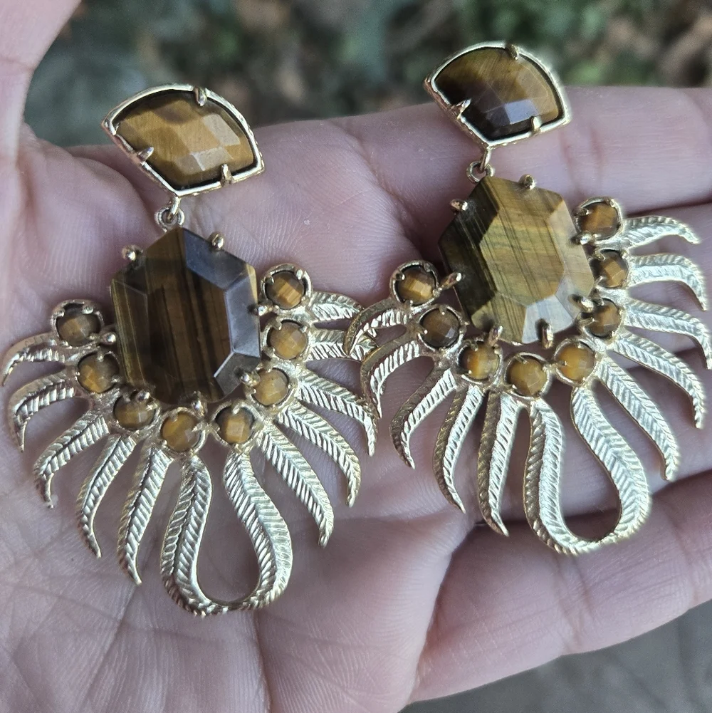 Kendra Scott Rare Vintage Fallon Earrings - Picture 2 of 6